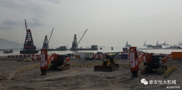高速液壓夯實機(jī)香港機(jī)場施工